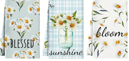Daisy Kitchen Towels - Set A