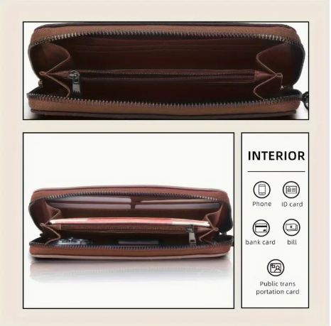 Vintage Bohemian Style Women's Canvas Wallet/Wristlet