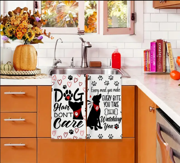 Dog Lover Kitchen Towels - 2 Pack
