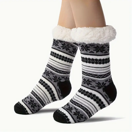 Winter Slipper Socks with Sherpa Lining