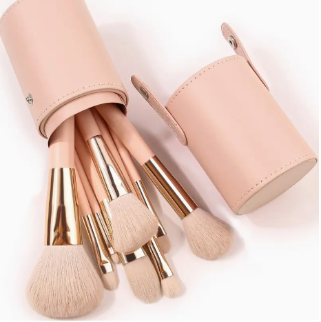 11pcs High End Professional Makeup Brush Set w/Portable Faux Leather Case