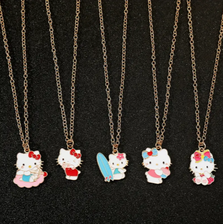 5pcs Sanrio Hello Kitty & Friends Necklace Set!
