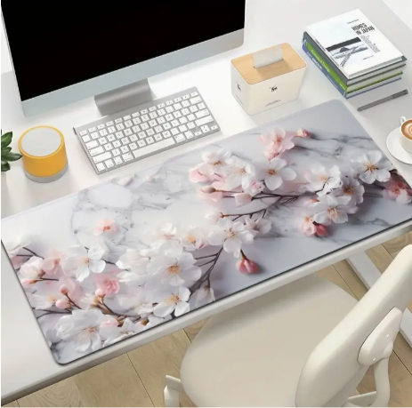 Luxurious Cherry Blossom Design Mouse Pad