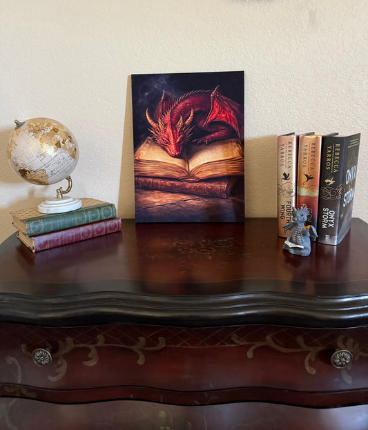 🐉 Guardian of Forgotten Tales – Limited Edition Curated Lotus Find Dragon Canvas Wall Art