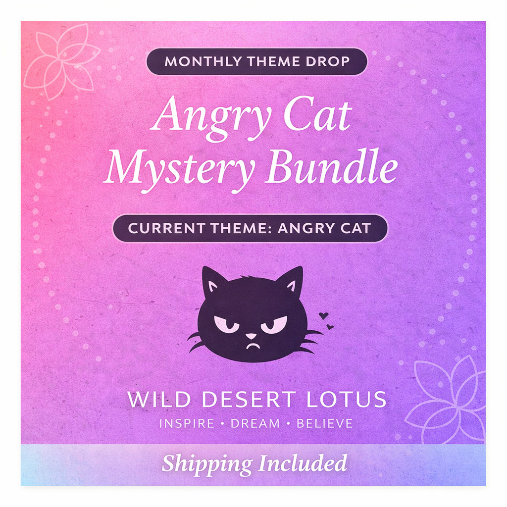 Monthly Theme Mystery Bundle – Angry Cat theme by Wild Desert Lotus