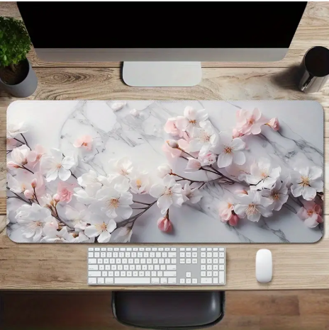 Luxurious Cherry Blossom Design Mouse Pad