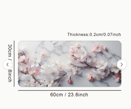 Luxurious Cherry Blossom Design Mouse Pad