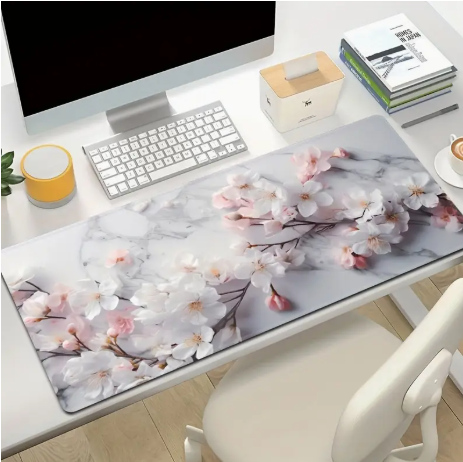 Luxurious Cherry Blossom Design Mouse Pad