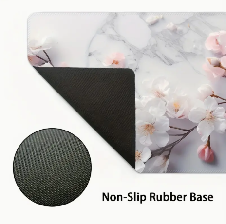 Luxurious Cherry Blossom Design Mouse Pad