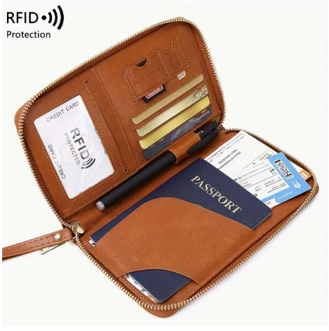 Passport Holder Cover Wallet Travel Essentials RFID Blocking Vegan Leather Card Case International Must Haves Travel Accessories for Wome