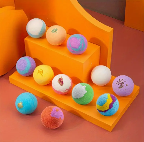 XL Bath Bomb Gift Set – 12-Piece Handmade Bubble Bombs with Essential Oils | Colorful Fizzy Aromatherapy for Relaxation & Gifting