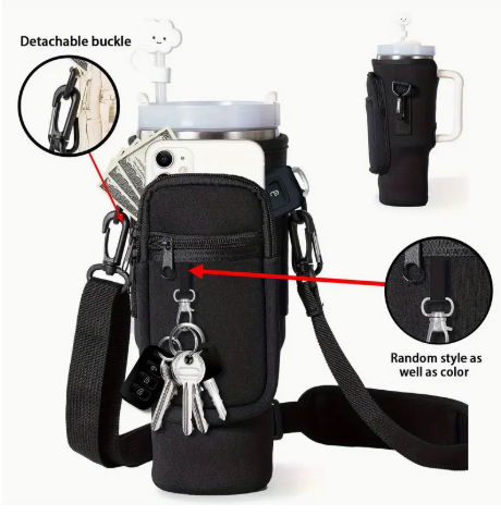 40 oz. Travel Tumbler Insulated Carrier with Detachable Strap