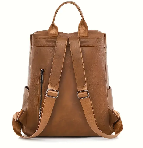Retro Leather Backpack