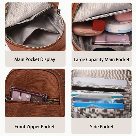 Women's Large Capacity Crossbody Waist Bag – Chest Bag with Adjustable Strap & Multi-Pocket Design