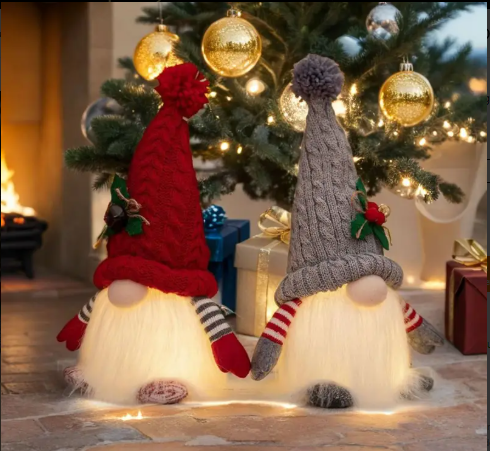 2pcs Christmas Lighted Gnomes