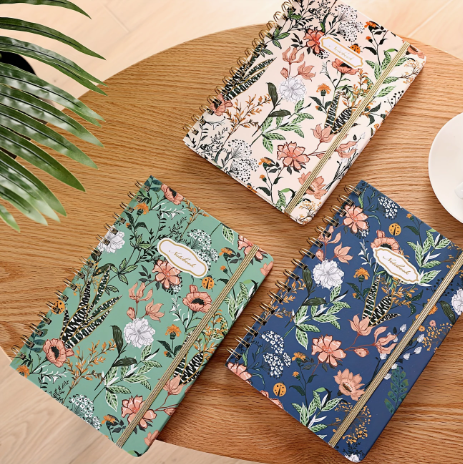 Superlele 5.7×8.5 Inch Spiral Notebook - Set of 3 Spring Floral Designs