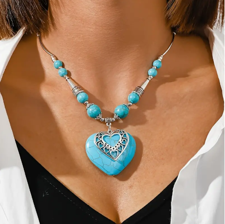 Turquoiuse Heart Pendant